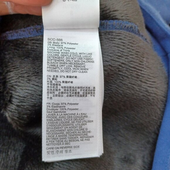 Marmot Jacket Full Zip Navy Blue Plush High Neck Womens size Small - Picture 13 of 15